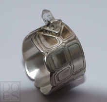 Mokume-gane ring-crystalrock1.jpg