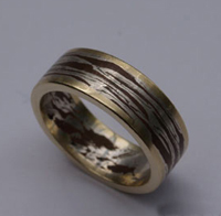 Mokume ring "Tijger"