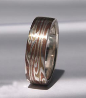 Mokume ring "Zomer"