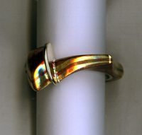 Mokume ring "Luna"